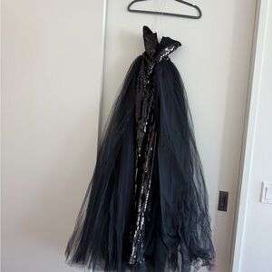 Fashion Nova Black Sequin Maxi Dress